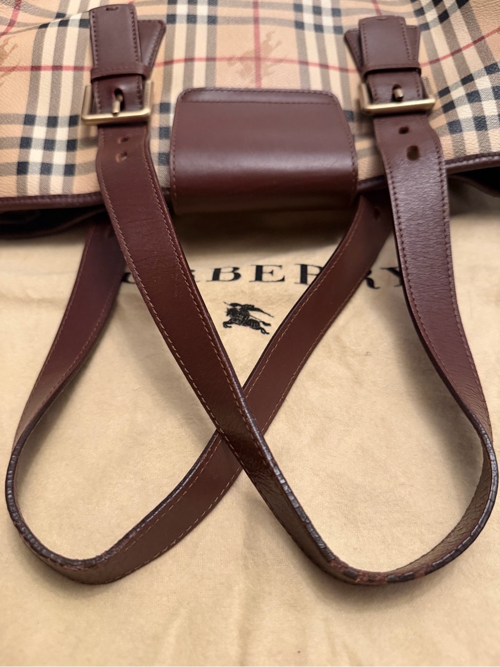 Authentic Burberry Haymarket Shoulder Bag - Picture 15 of 16